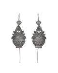 VOJ Silver Toned Designer Floral Shaped Ear Cuff | Grab2Buy