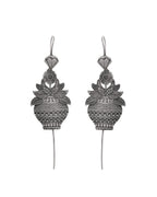VOJ Silver Toned Designer Floral Shaped Ear Cuff | Grab2Buy