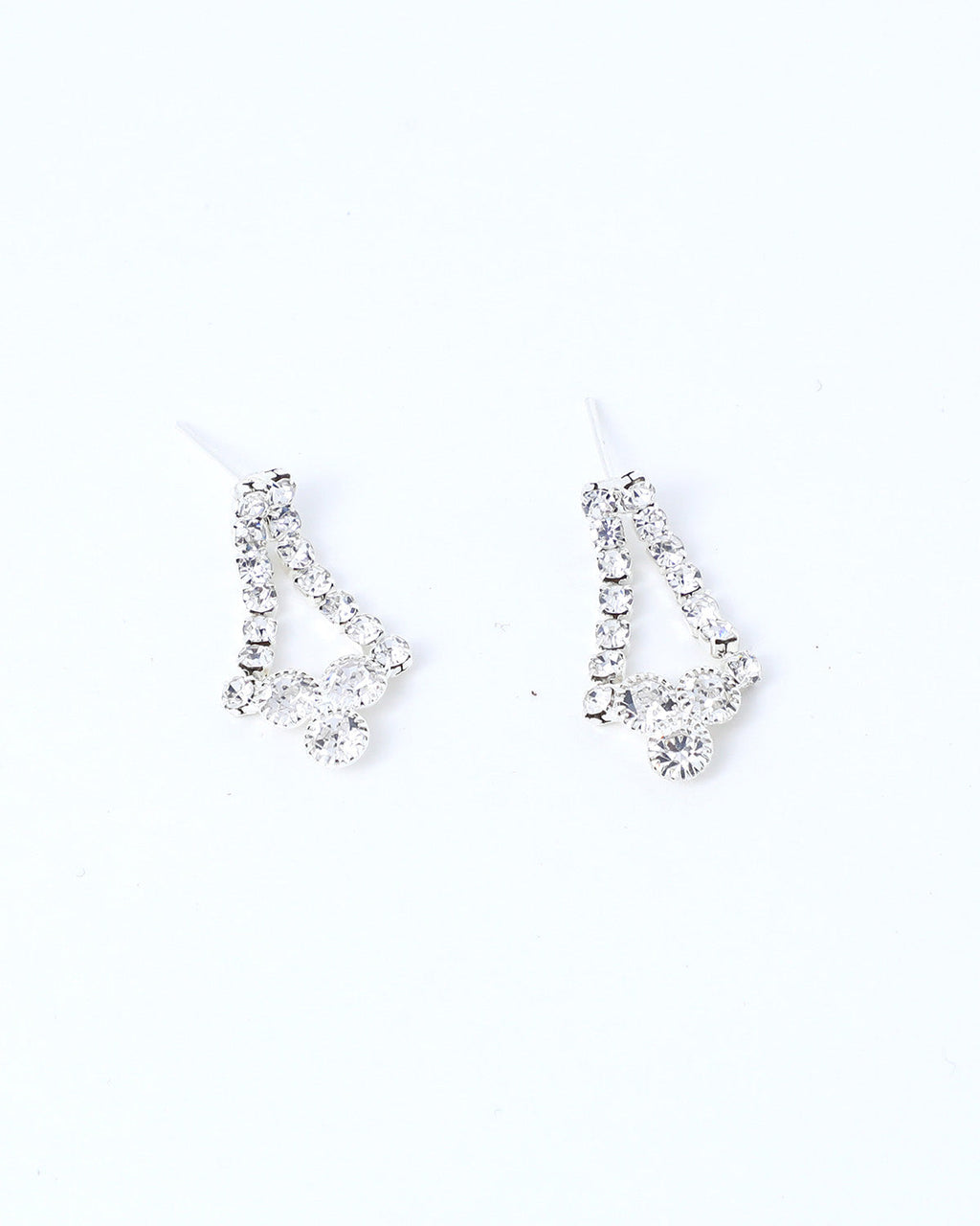 VOJ Silver Plated Stone Studded Choker Necklace And Earrings Set | Grab2Buy