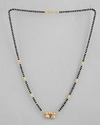 VOJ Gold-Polished Beaded Mangalsutra