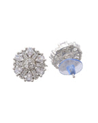 VOJ Silver Plated Ad Stone Studded Designer Mangalsutra Set