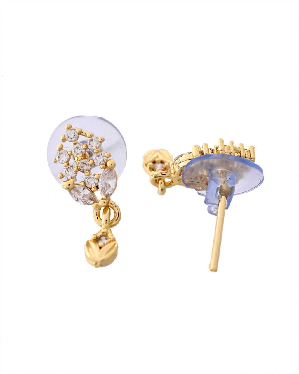 VOJ Gold-Polished AD Stone Studded MangalSutra Set