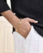 VOJ Dual Toned Men's Elgent Stylish Bracelet | Grab2Buy