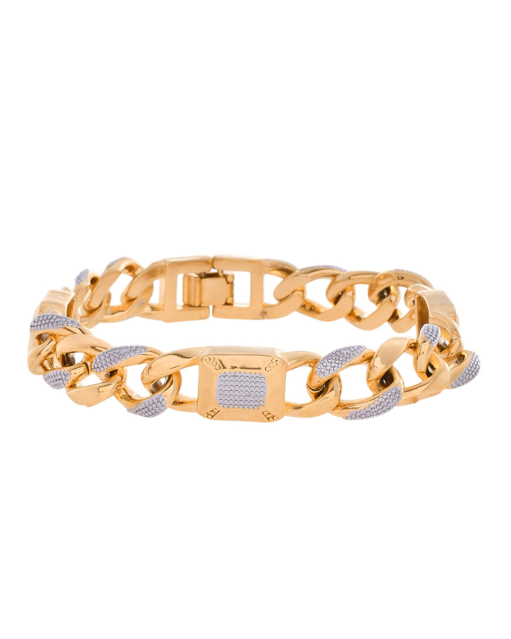 VOJ Dual Toned Men's Elgent Stylish Bracelet | Grab2Buy