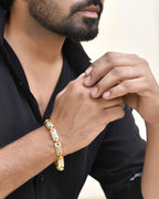 VOJ Men's Dual Toned Stylish Bracelet | Grab2Buy