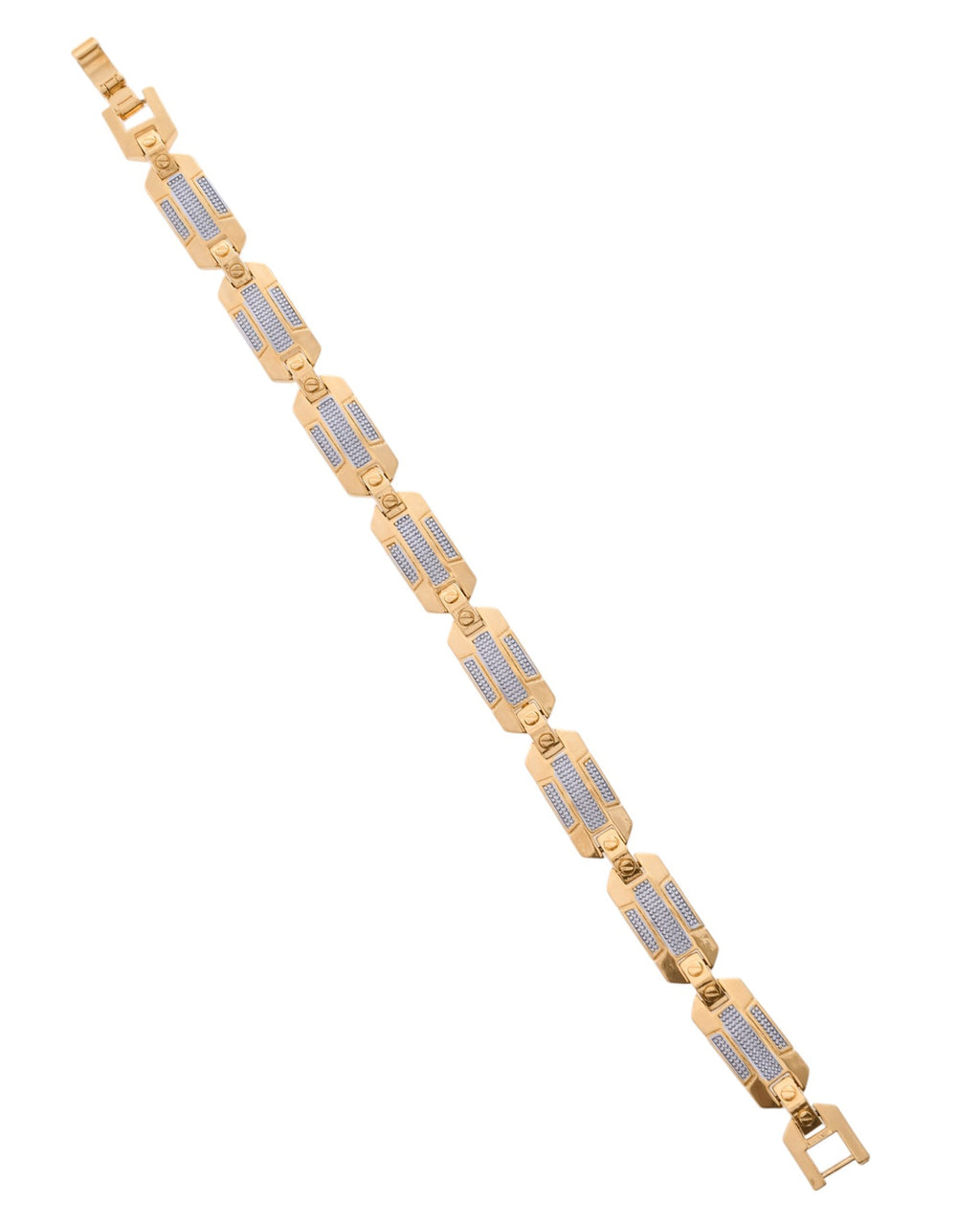 VOJ Men's Dual Toned Stylish Bracelet | Grab2Buy