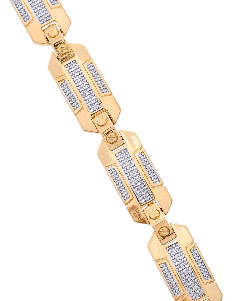 VOJ Men's Dual Toned Stylish Bracelet | Grab2Buy