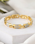 VOJ Men's Dual Toned Stylish Bracelet | Grab2Buy