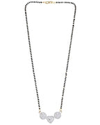 VOJ Silver Plated Stone Studded Elegent Mangalsutra