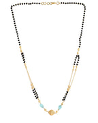 VOJ Gold-Polished Beads Studded MangalSutra
