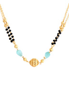 VOJ Gold-Polished Beads Studded MangalSutra