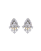 VOJ Gold-Polished Tear Drop Shape AD Mangalsutra Set