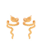 VOJ Gold-Polished Anti Tarnish Snake Earrings | Grab2Buy