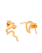 VOJ Gold-Polished Anti Tarnish Snake Earrings | Grab2Buy