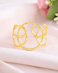 VOJ Gold-Polished Classic Anti Tarnish Kada Bracelet