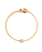 VOJ Set of 2 Gold-Polished Mutli Colour Stones Studded Square Shaped Bangles