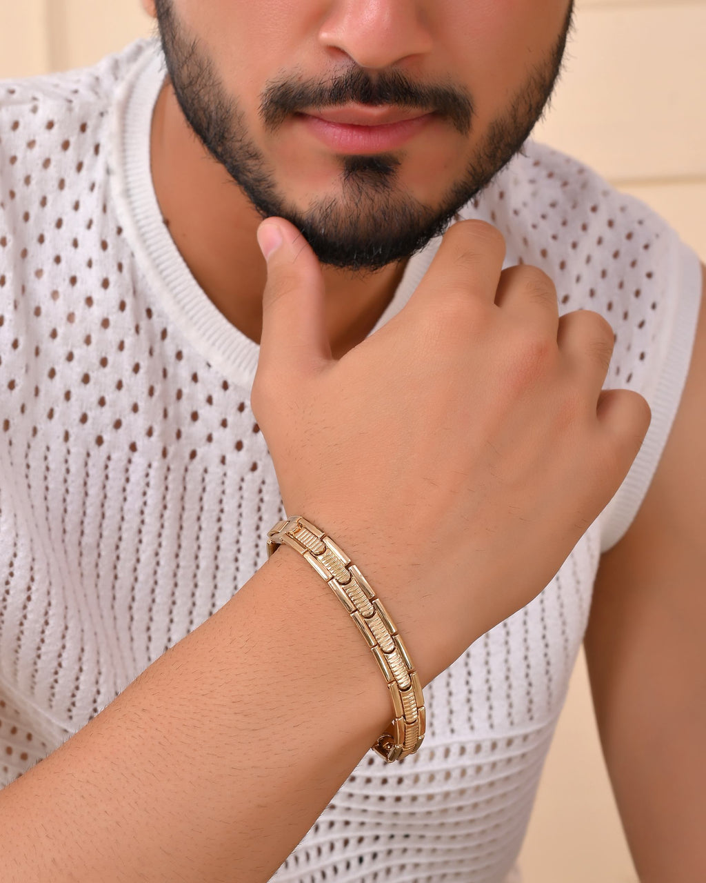 VOJ Stainless Steel Adjustable Titanium Magnetic Bracelets For Men | Grab2Buy