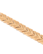 VOJ Gold Toned Magnetic Therapy Bracelet for Men | Grab2Buy