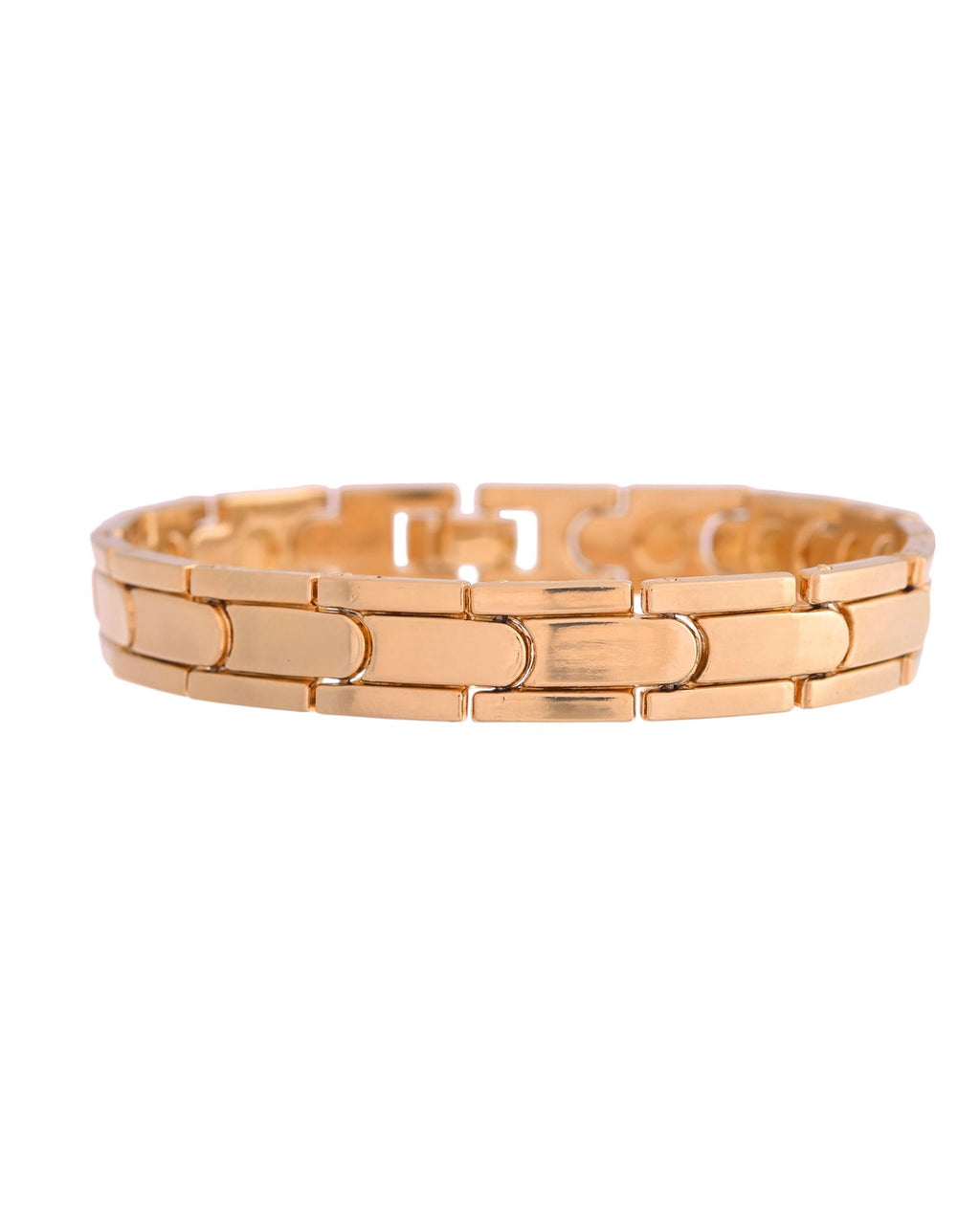 VOJ Classic Gold-Toned Stainless Steel Power Element Bracelet | Grab2Buy