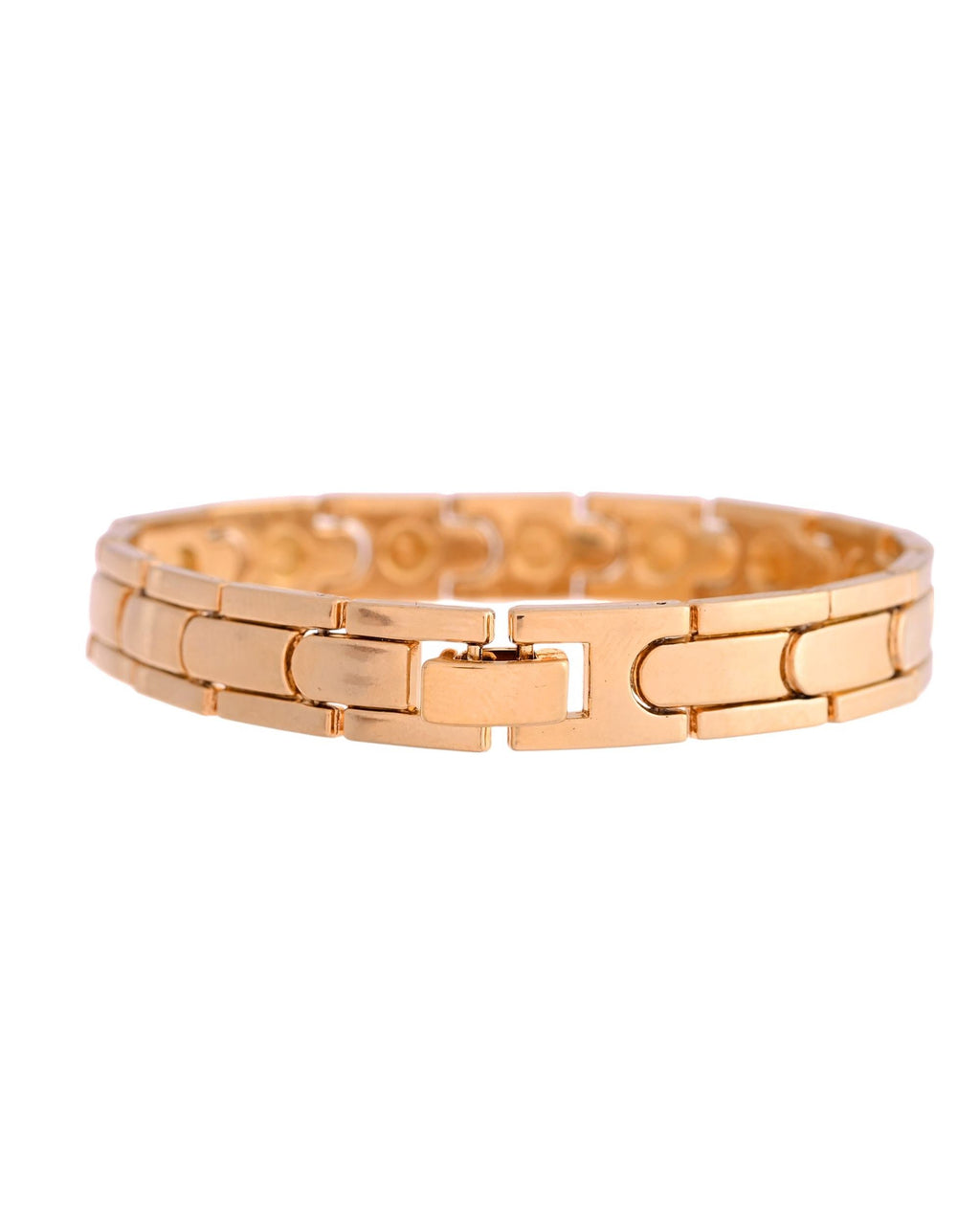 VOJ Classic Gold-Toned Stainless Steel Power Element Bracelet | Grab2Buy