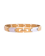 VOJ Dual Toned Alloy Bracelet For Men