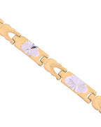VOJ Double Toned Textural Designer Bracelet For Men | Grab2Buy