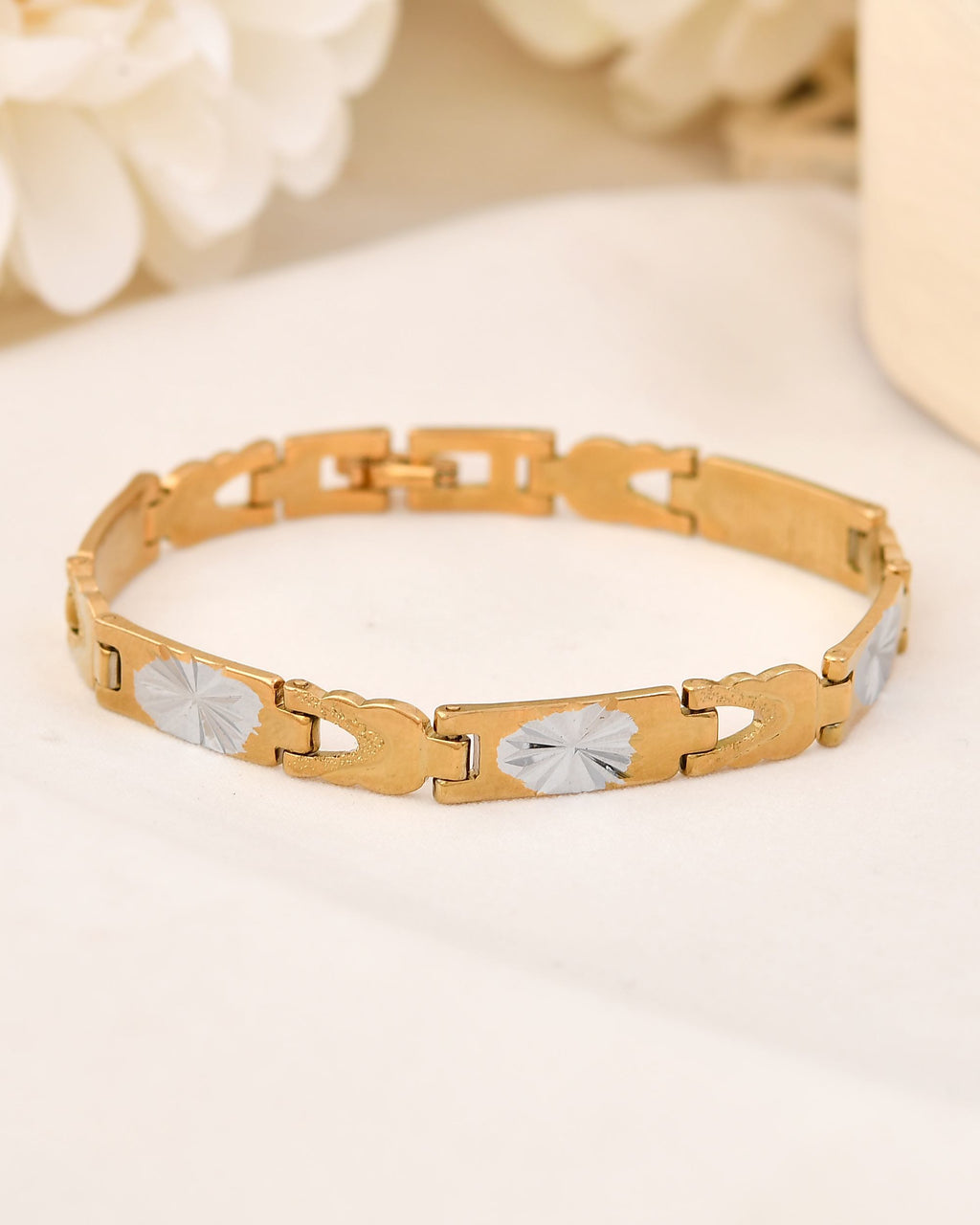 VOJ Double Toned Textural Designer Bracelet For Men | Grab2Buy
