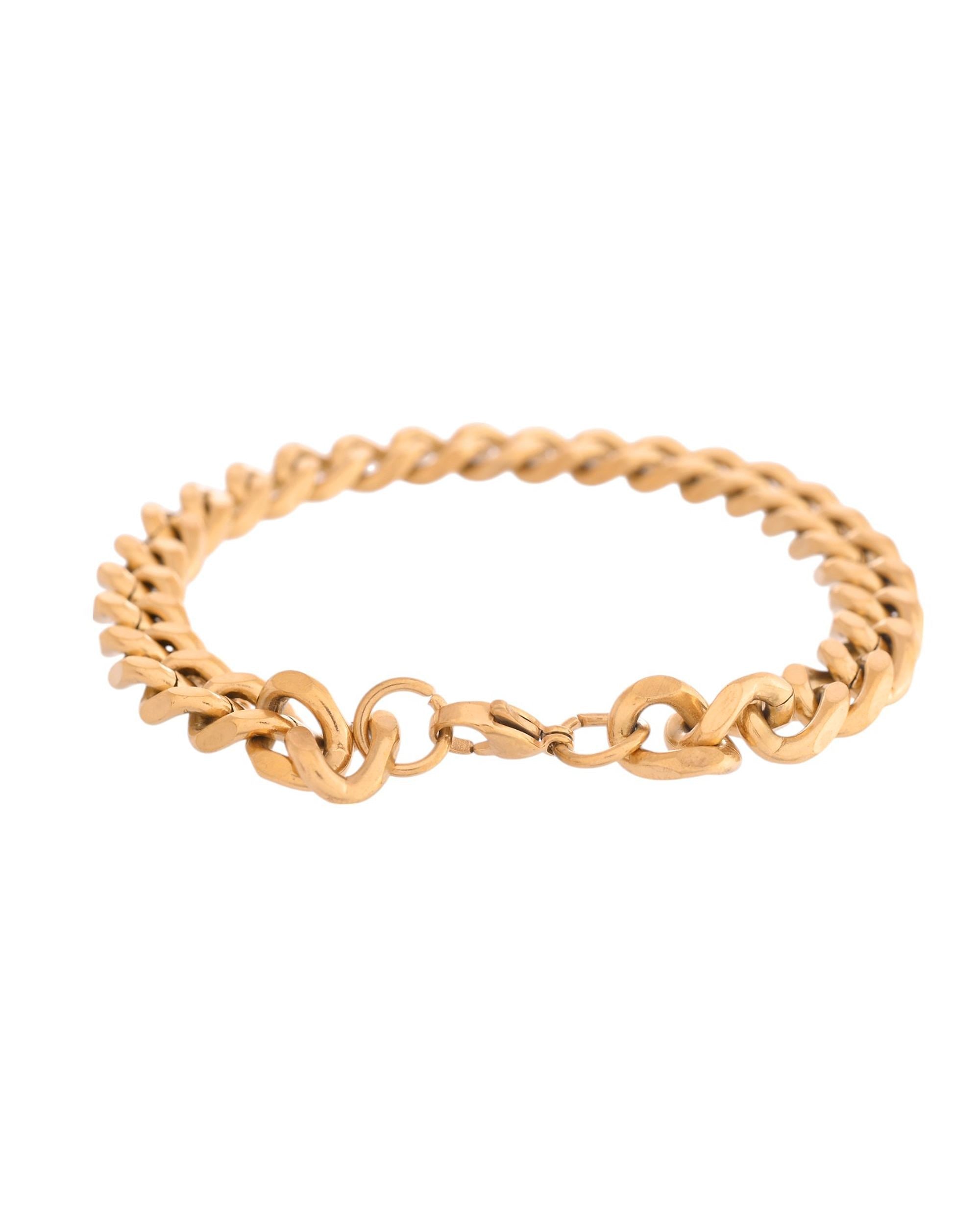 VOJ Stainless Steel Men's Linked Bracelet