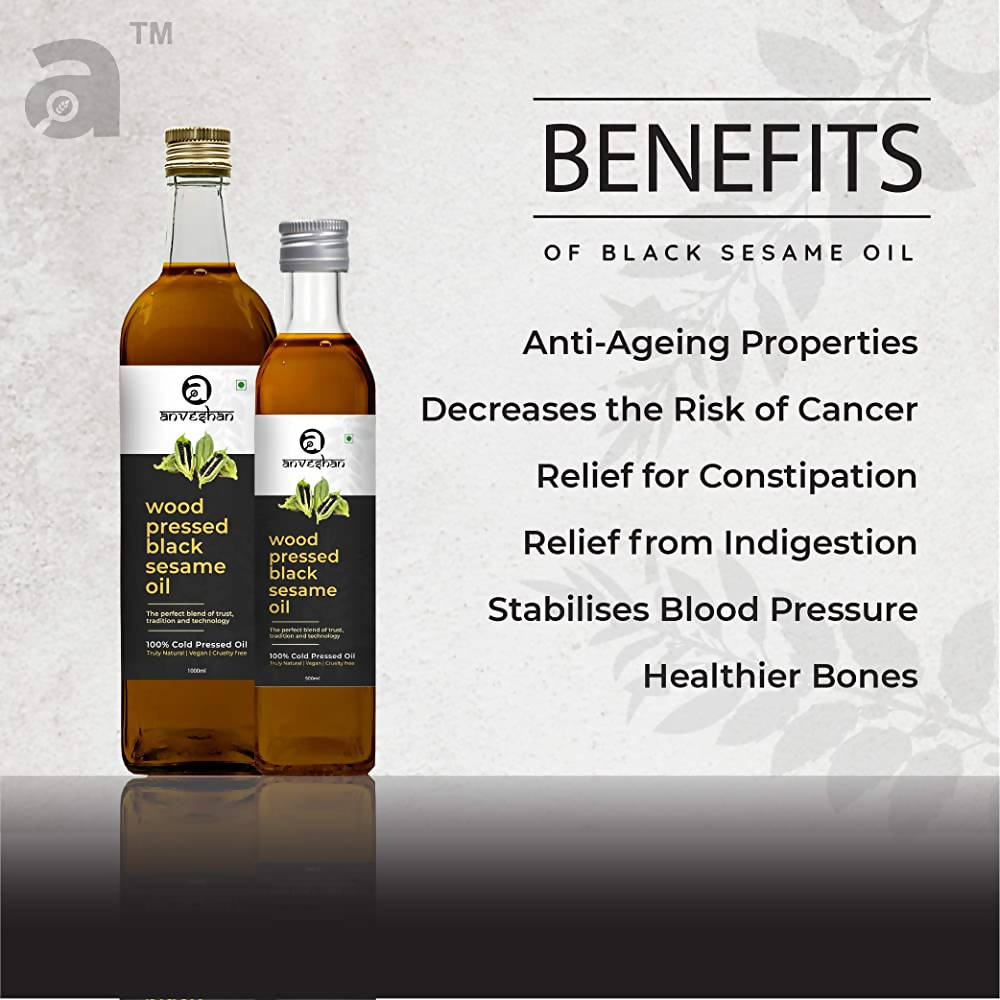 Anveshan Wood Pressed Black Sesame Oil | Grab2Buy