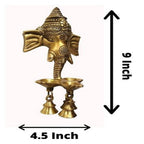 Puja N Pujari Ganesh Wall Hanging Three Diya Oil Lamp | Grab2Buy