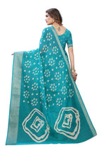 Vamika Rama Green Linen Zari Border Saree | Grab2Buy