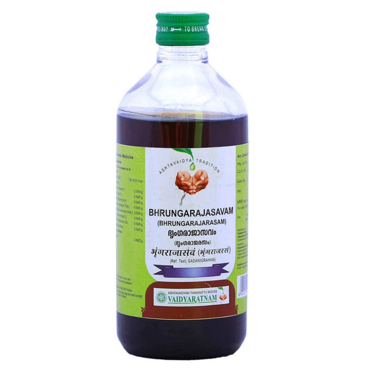 Vaidyaratnam Bhrungarajasavam / Bhringarajasavam | Grab2Buy