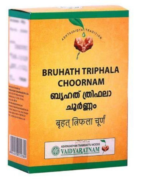 Vaidyaratnam Bruhath Triphala Choornam | Classical Ayurvedic 3-Fruit Powder Blend