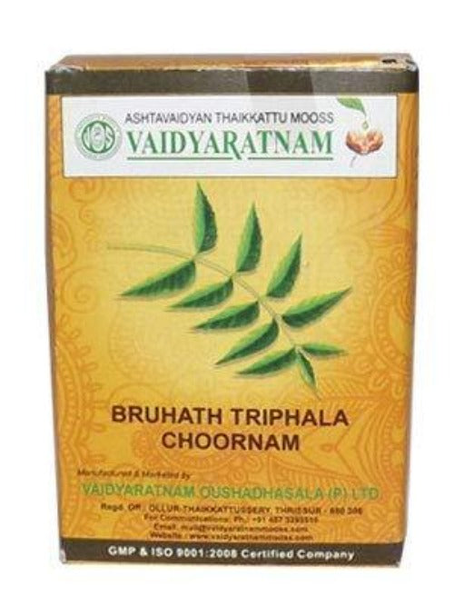 Vaidyaratnam Bruhath Triphala Choornam | Classical Ayurvedic 3-Fruit Powder Blend