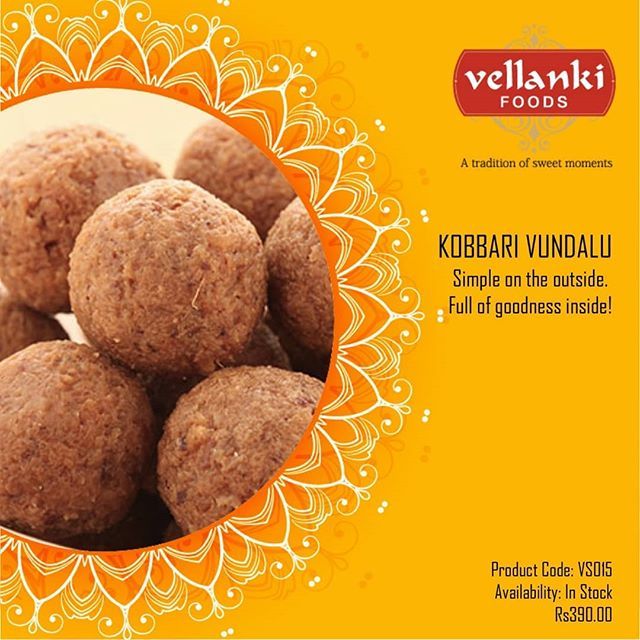 Vellanki Foods - Coconut Laddu / Kobbari Vundalu | Grab2Buy