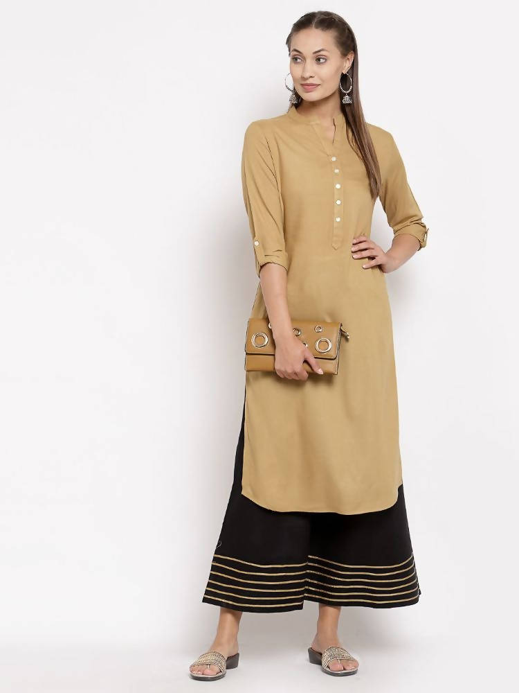 Myshka Women's Black Cotton Solid Casual Palazzo | Grab2Buy