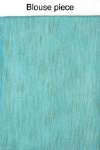 Mominos Fashion Firozi Color Bhagalpuri Saree | Grab2Buy