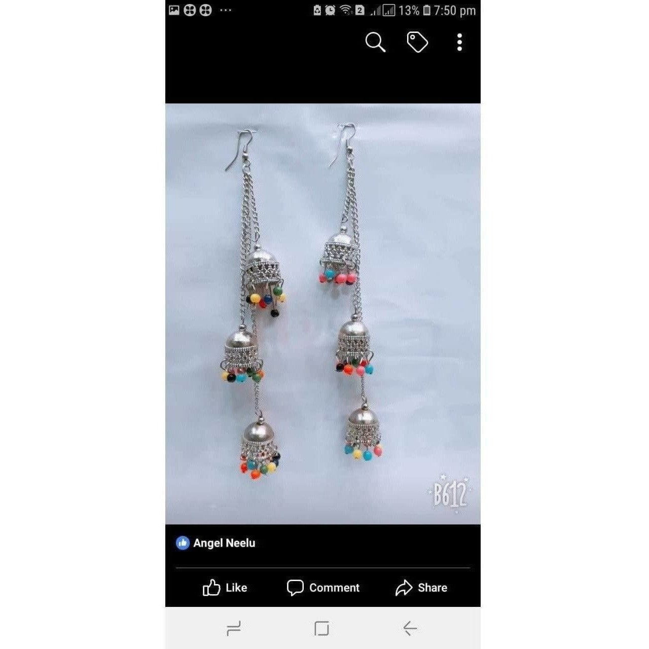 MS Fashion India Latest Kashmiri Triple Jhumki Alloy Jhumki Earrings | Grab2Buy