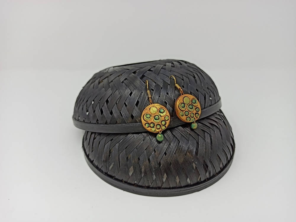 Terracotta Boho Style Hangings-Copper And Green | Grab2Buy