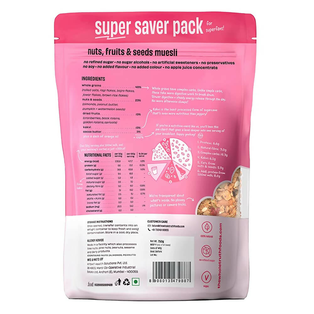 The Whole Truth Nuts, Fruits & Seeds Muesli | Grab2Buy