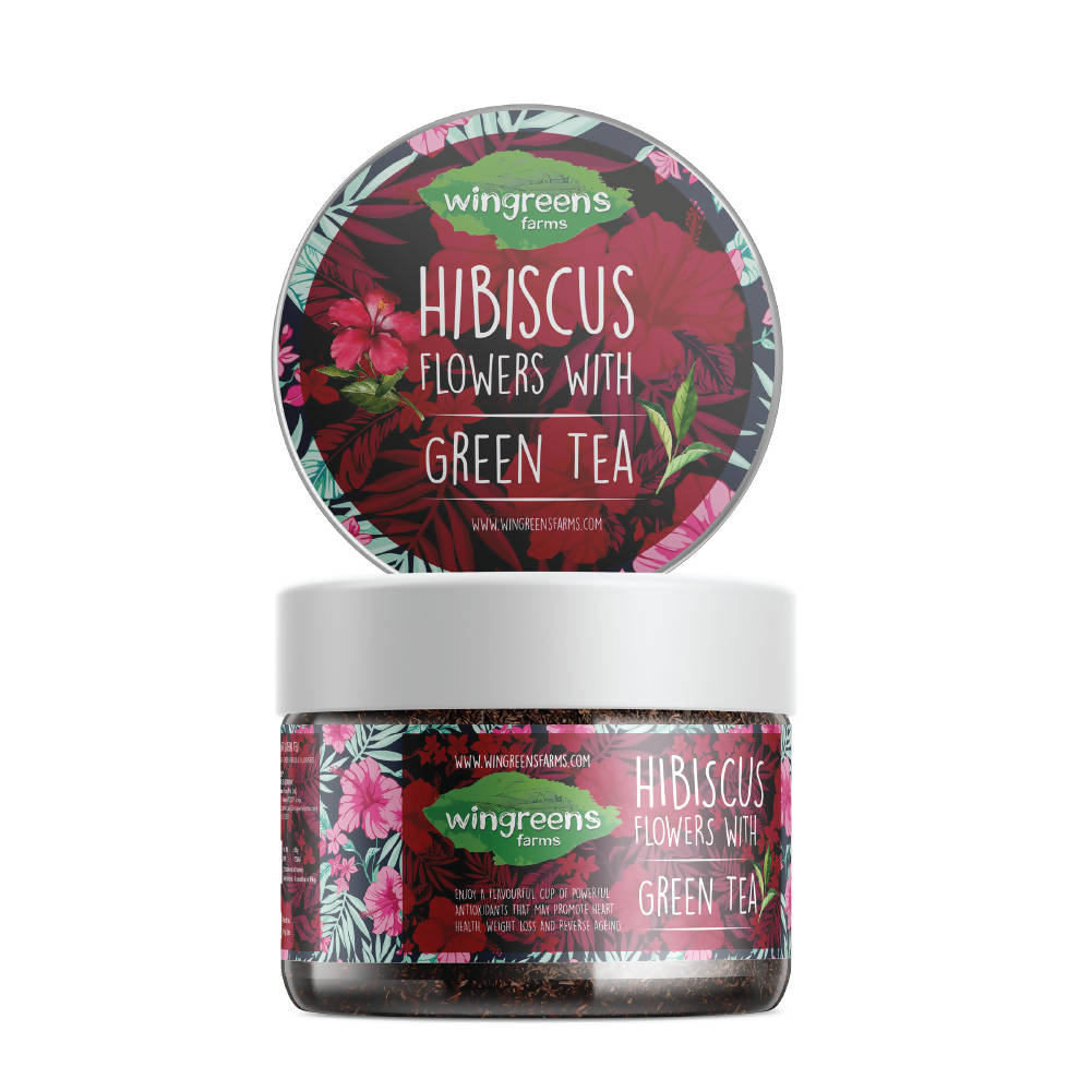 Wingreens Farms Hibiscus Flowers With Green Tea | Grab2Buy