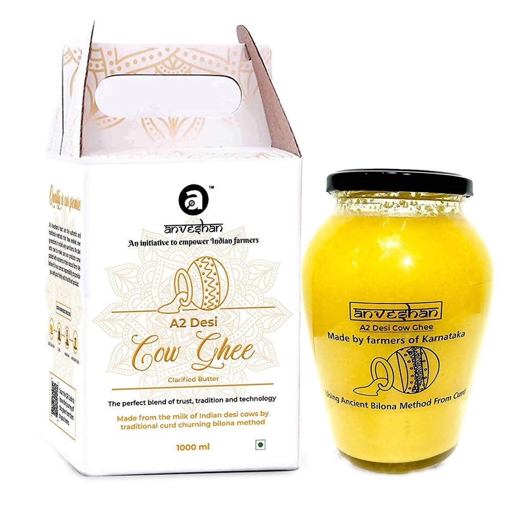 Anveshan A2 Desi Cow Ghee | Pure, Natural & Healthy Ghee | A2 Gir Cow Ghee | Grab2Buy
