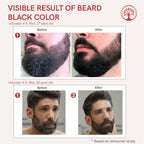 Ivory Natural Beard Black Color Organic - Instant Natural Plant Based Beard Color Powder
