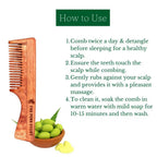 The Pure Story Oil Infused Neem Wood Handle Comb