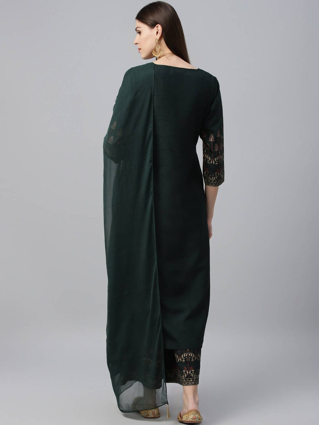 Cheera Printed Kurta Palazzo With Dupatta Set (CH117KPD) | Grab2Buy