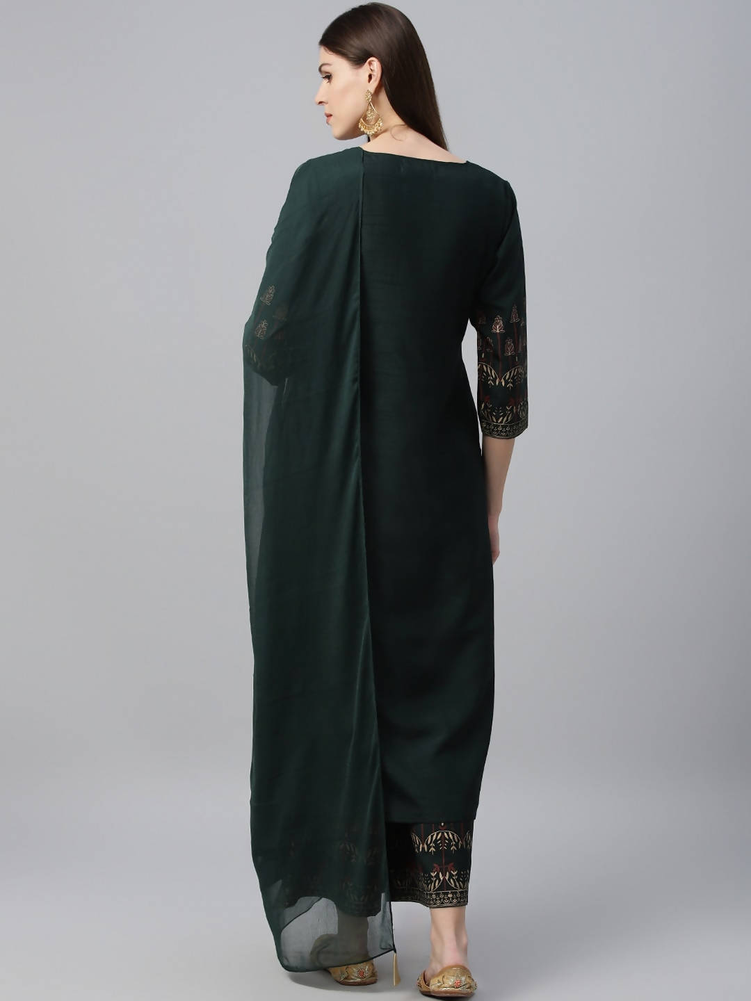 Cheera Printed Kurta Palazzo With Dupatta Set (CH117KPD) | Grab2Buy
