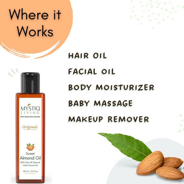 Mystiq Living Originals Sweet Almond Oil | Grab2Buy