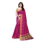 Vamika Pink Cotton Silk Weaving Saree (Anaya Pink) | Grab2Buy