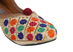 Tiny Bugs Girls Ethnic Floral Embroidered Juttis - Multi | Grab2Buy