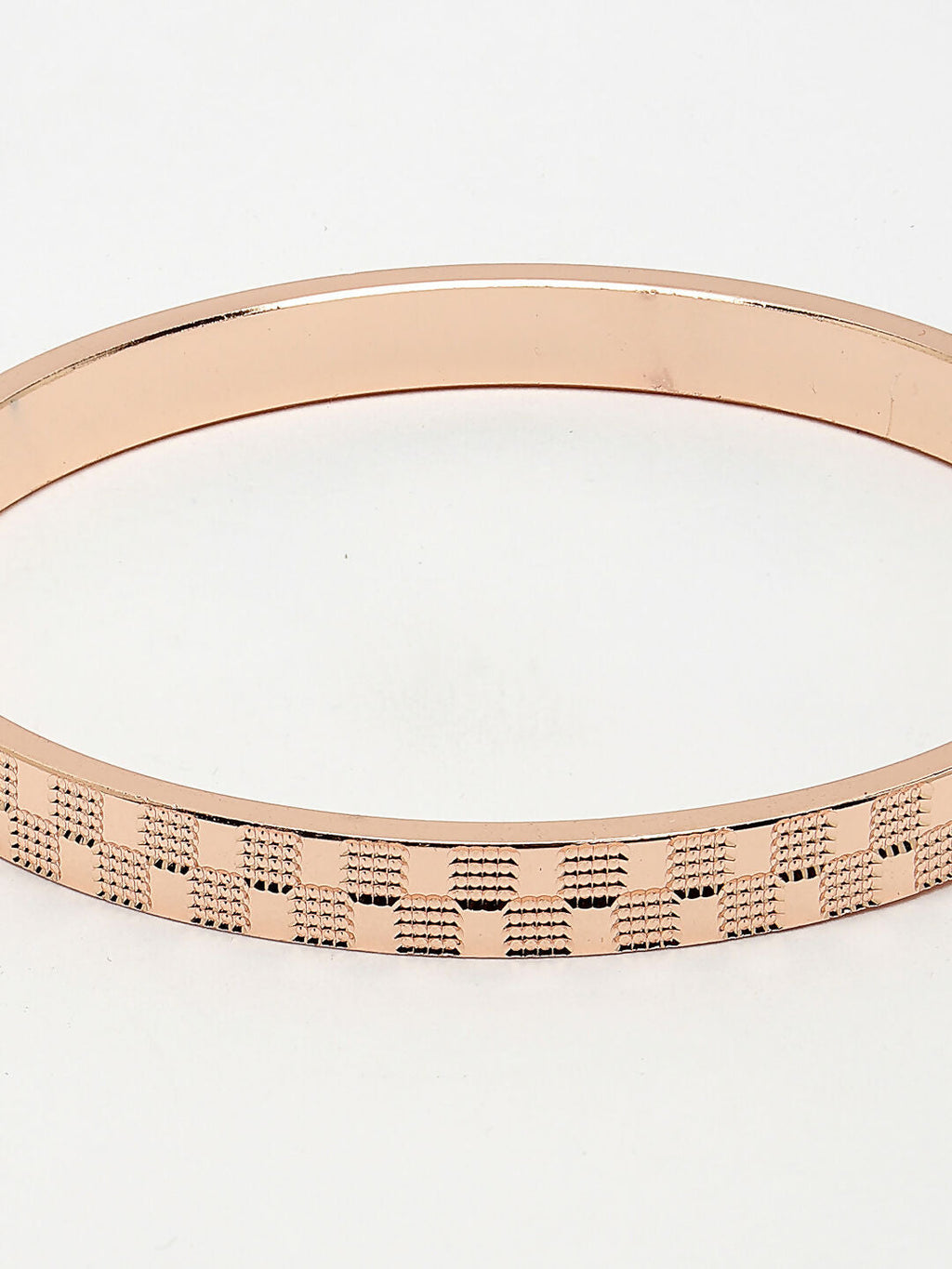 NVR Men's Set of 2 Rhodium-Plated Stainless Steel Kada Bracelet
